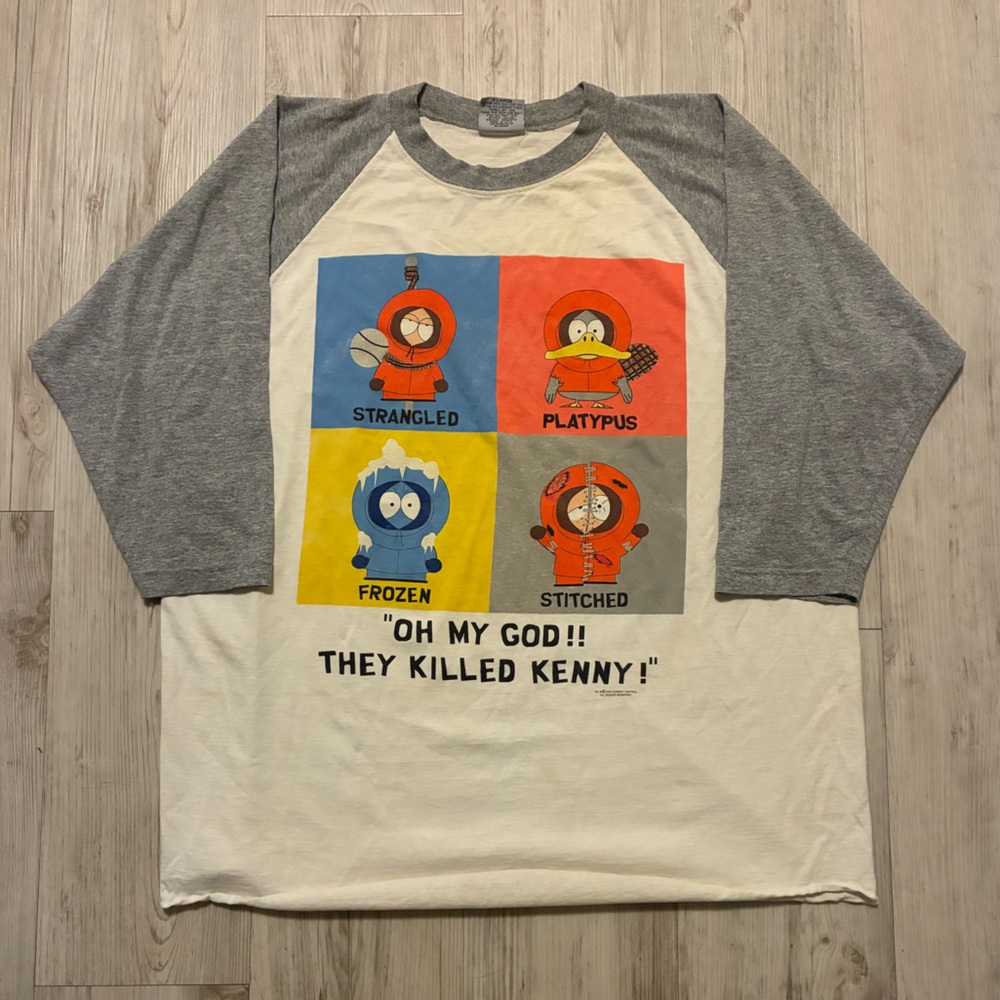 90s South Park Kenny Raglan Tee
